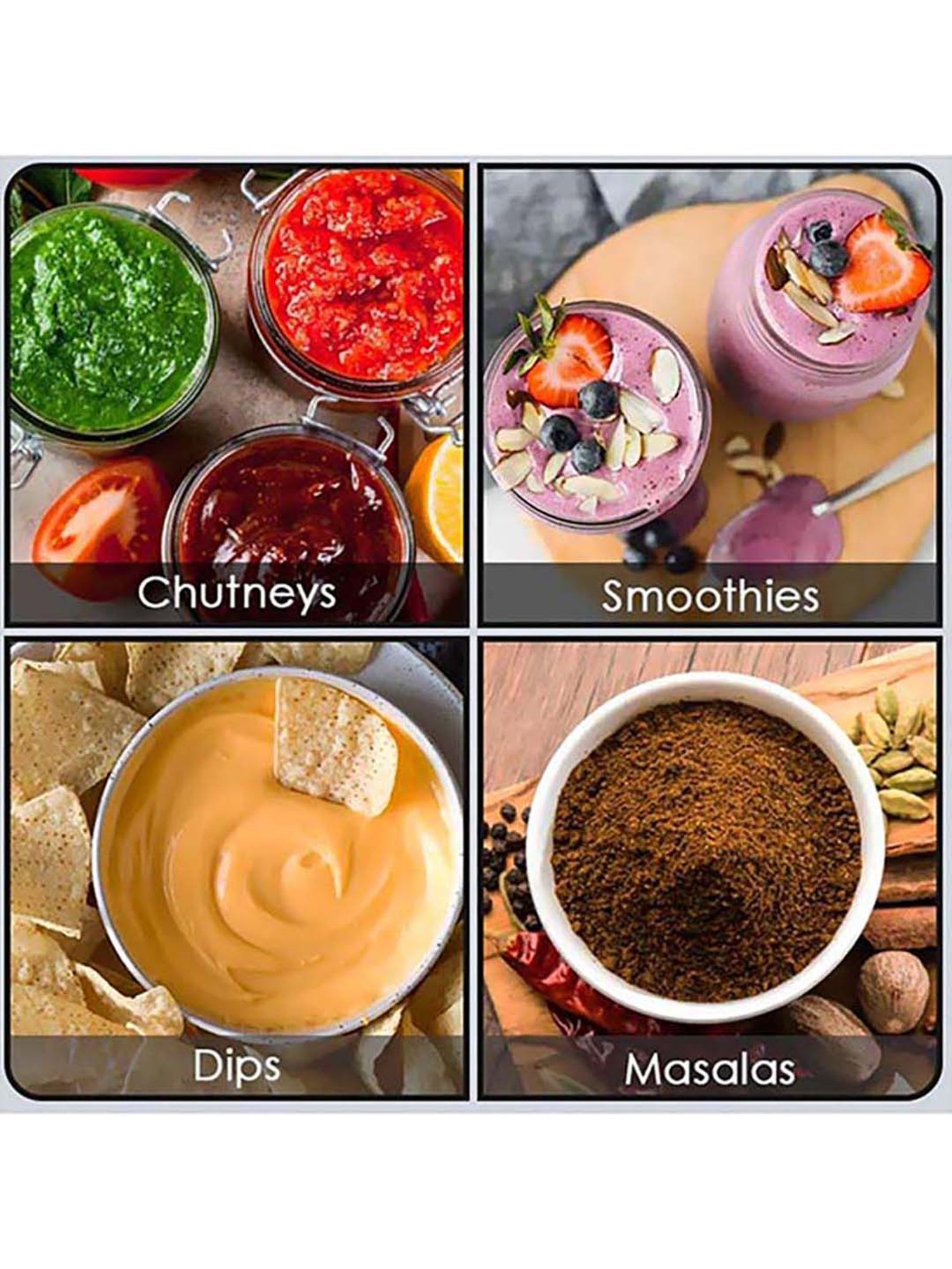 Wonderchef Nutri-Blend Bolt 600W Mixers Blender Food Processor with 4 Jars (Black)