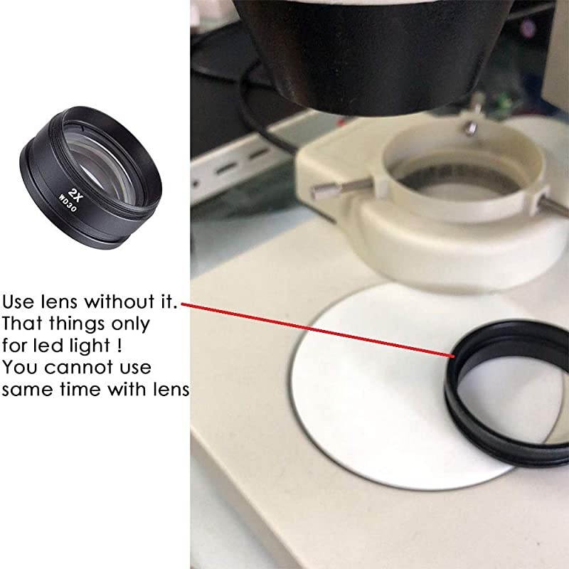 2X Barlow Lens CyberPark 2X Barlow Lens for SM and SW Stereo Microscopes 48mm