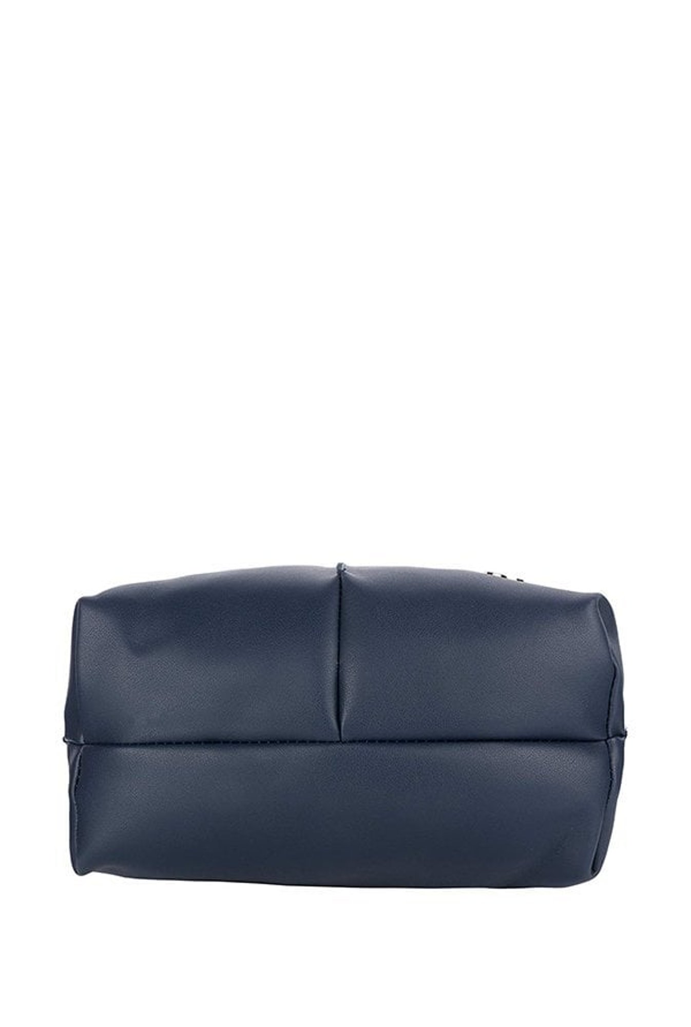 Gio Collection Navy Solid Shoulder Bag with Pouch