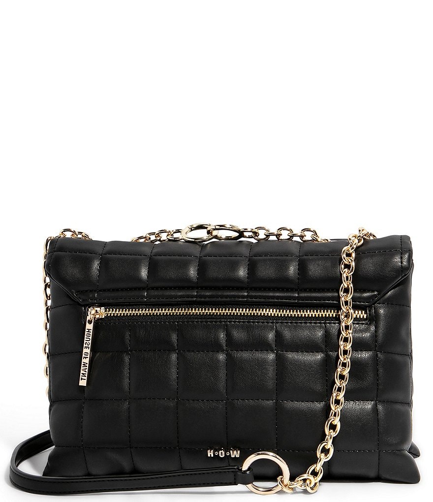 House of Want H.O.W. We Step Up Quilted Vegan Leather Shoulder Bag