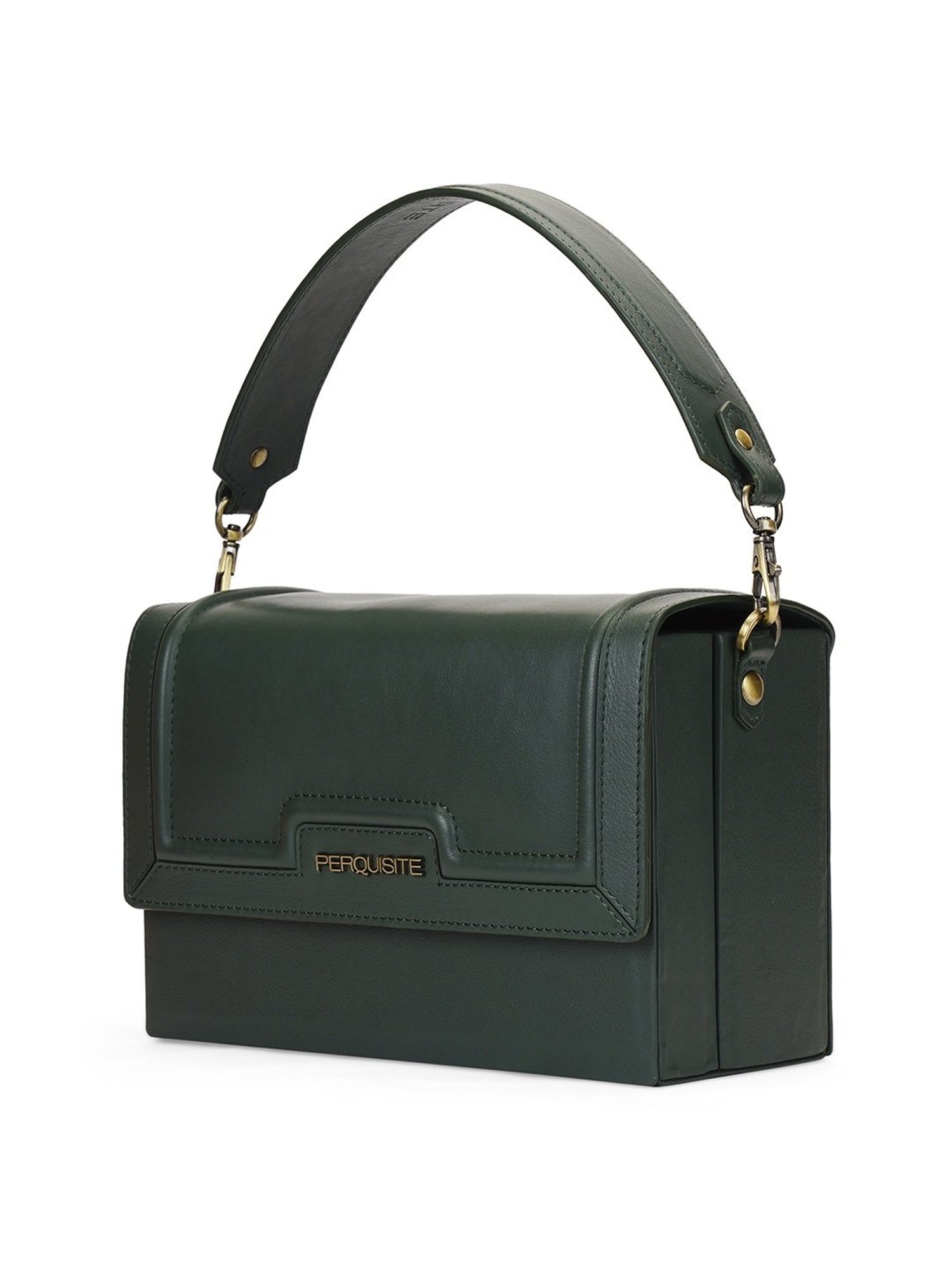 PERQUISITE RAINA Green Solid Small Sling Handbag