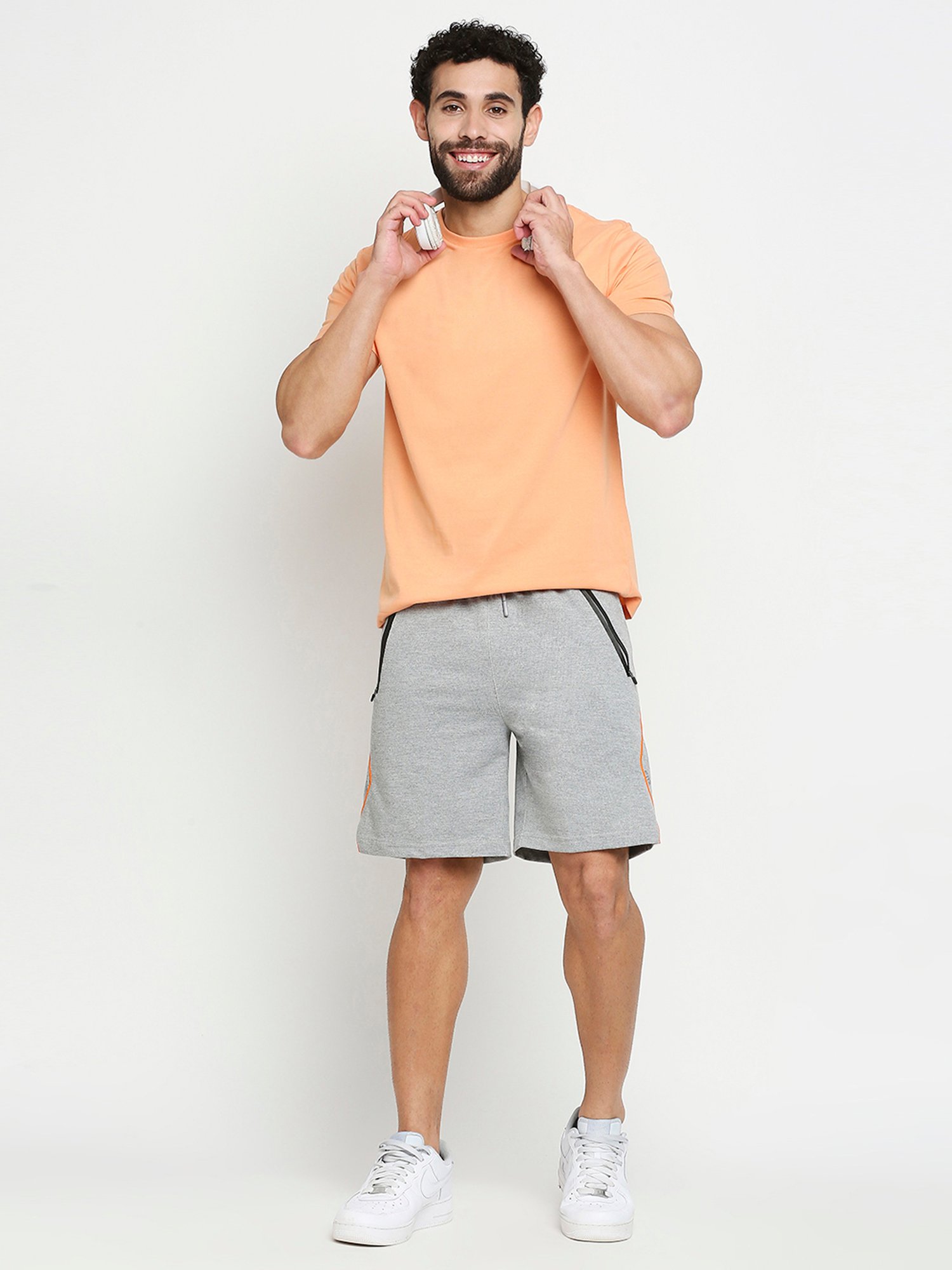 Fitz Grey Slim Fit Shorts