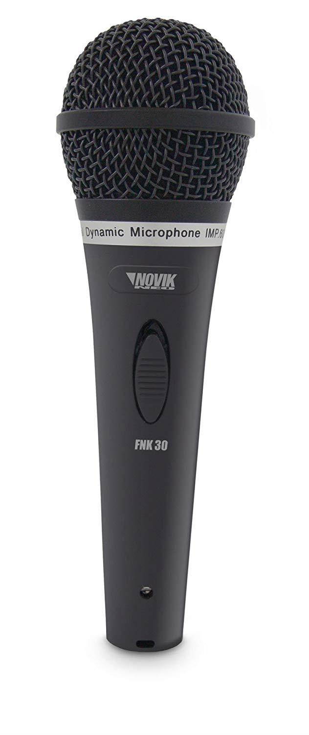 NOVIK NEO FNK 30 Professional Dynamic Microphone with Cardioid Polar Pattern & Cable, Unidirectional, Connector XLR, Body Metal, Cable: 15' 4.5m