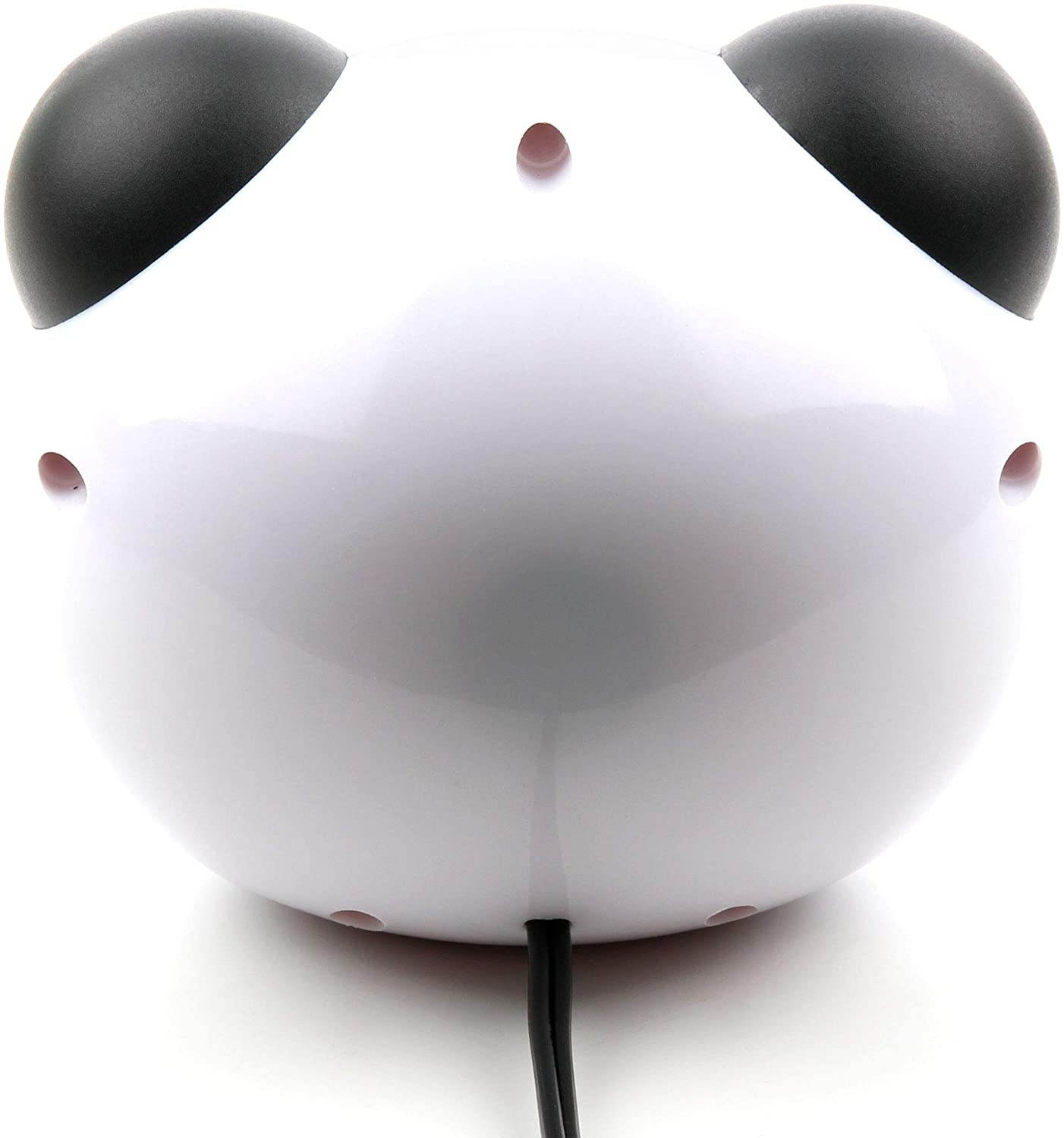 DURAGADGET Portable Black & White Wireless Mini USB Panda Speaker - Compatible with Alienware M17x R3 & Alienware M17x
