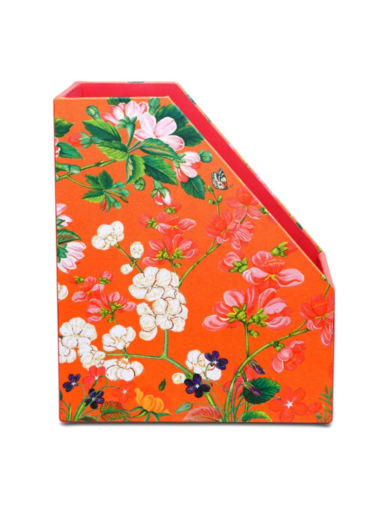 SEJ by Nisha Gupta Orange Magazine Rack - Set of 1