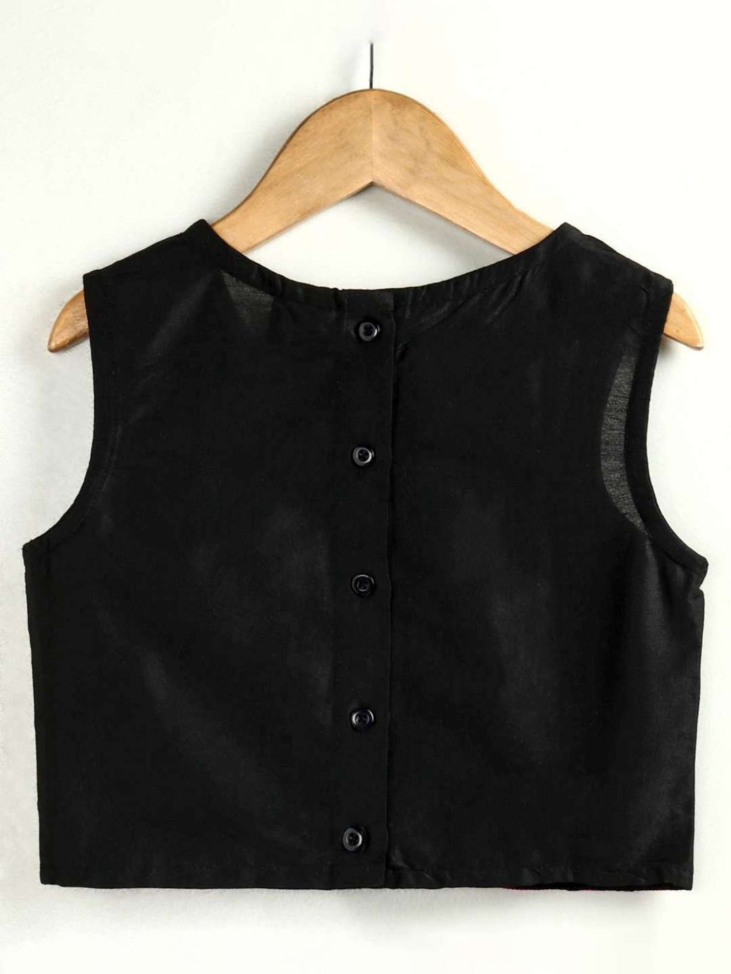 TWISHA Kids Black & Purple Embroidered Top Set