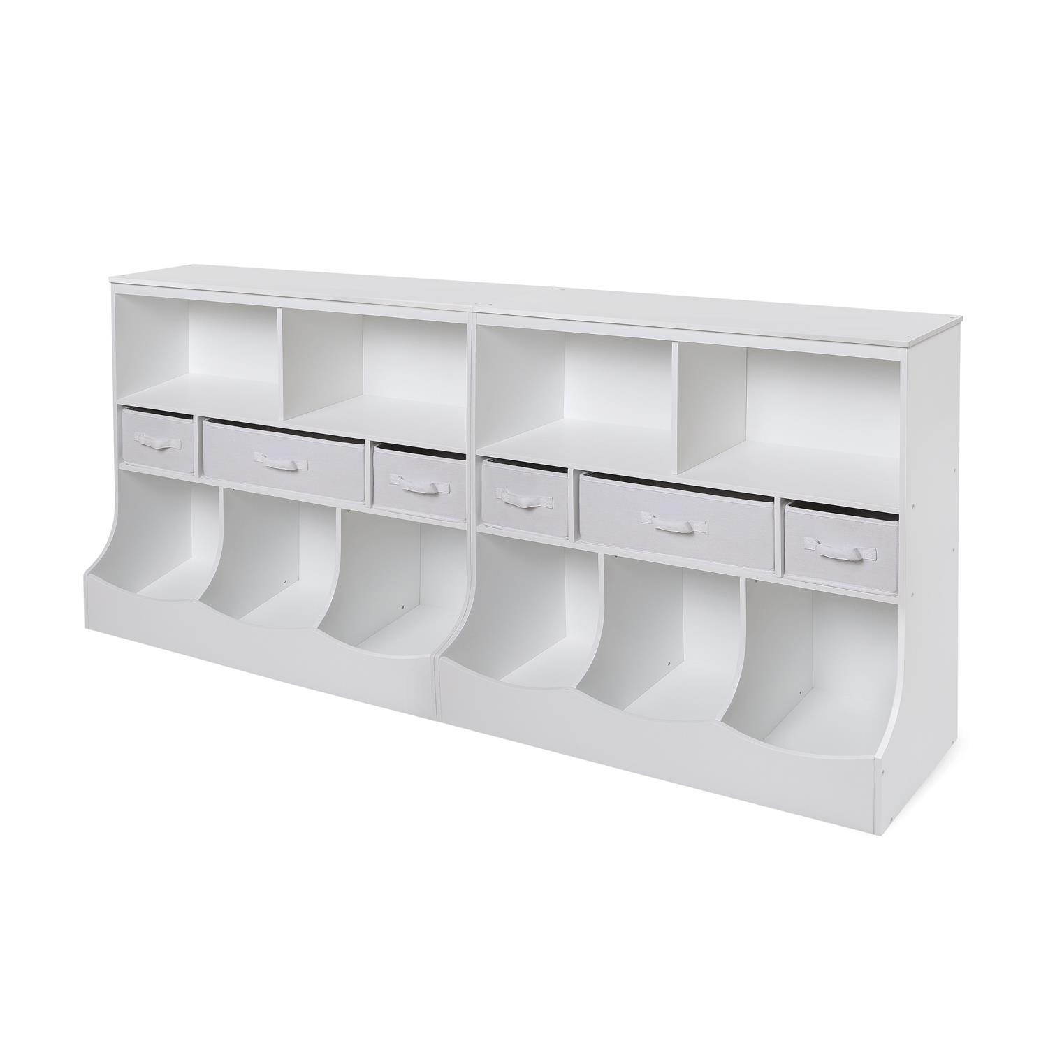 Combo Bin Storage Unit with Three Baskets