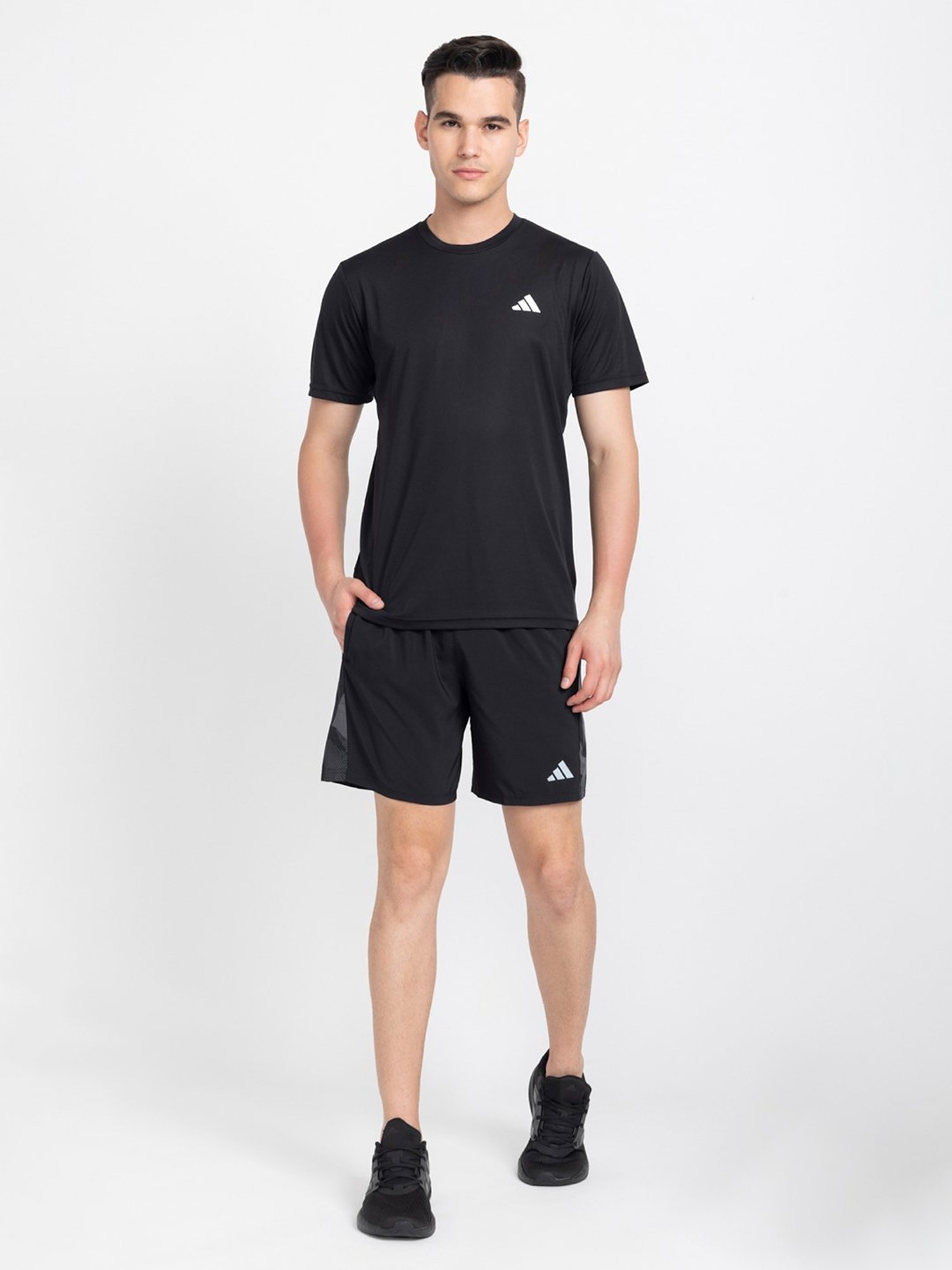 adidas Black Regular Fit Sports Shorts