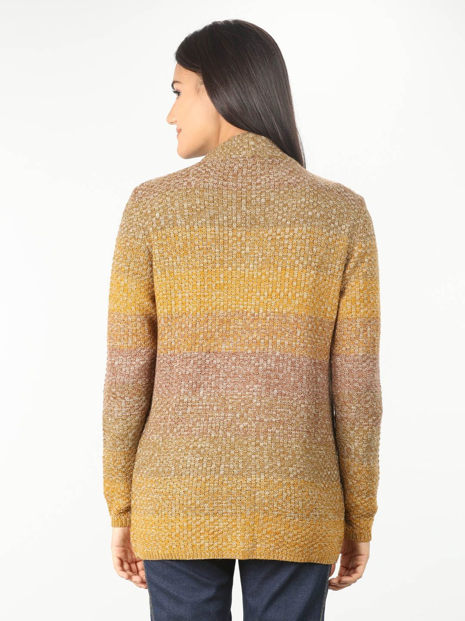 Mustard Mustard & Tan Cardigan