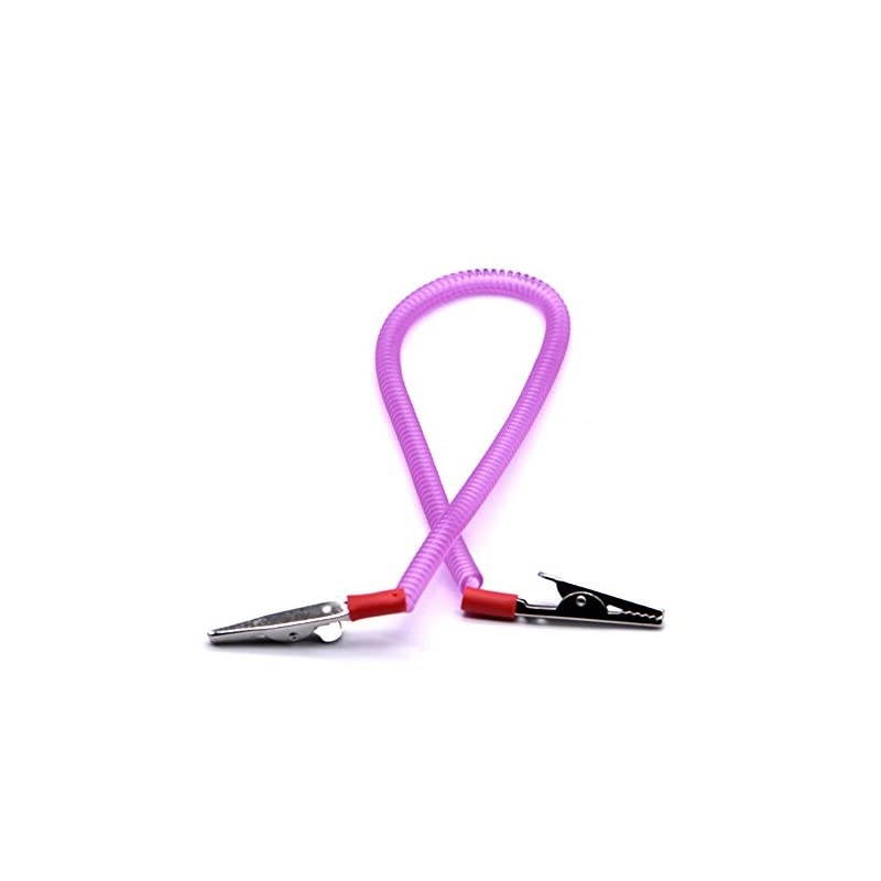 Napkin Clip Flexible Elastic Plastic Bib Clips Napkin Holder (4Count)