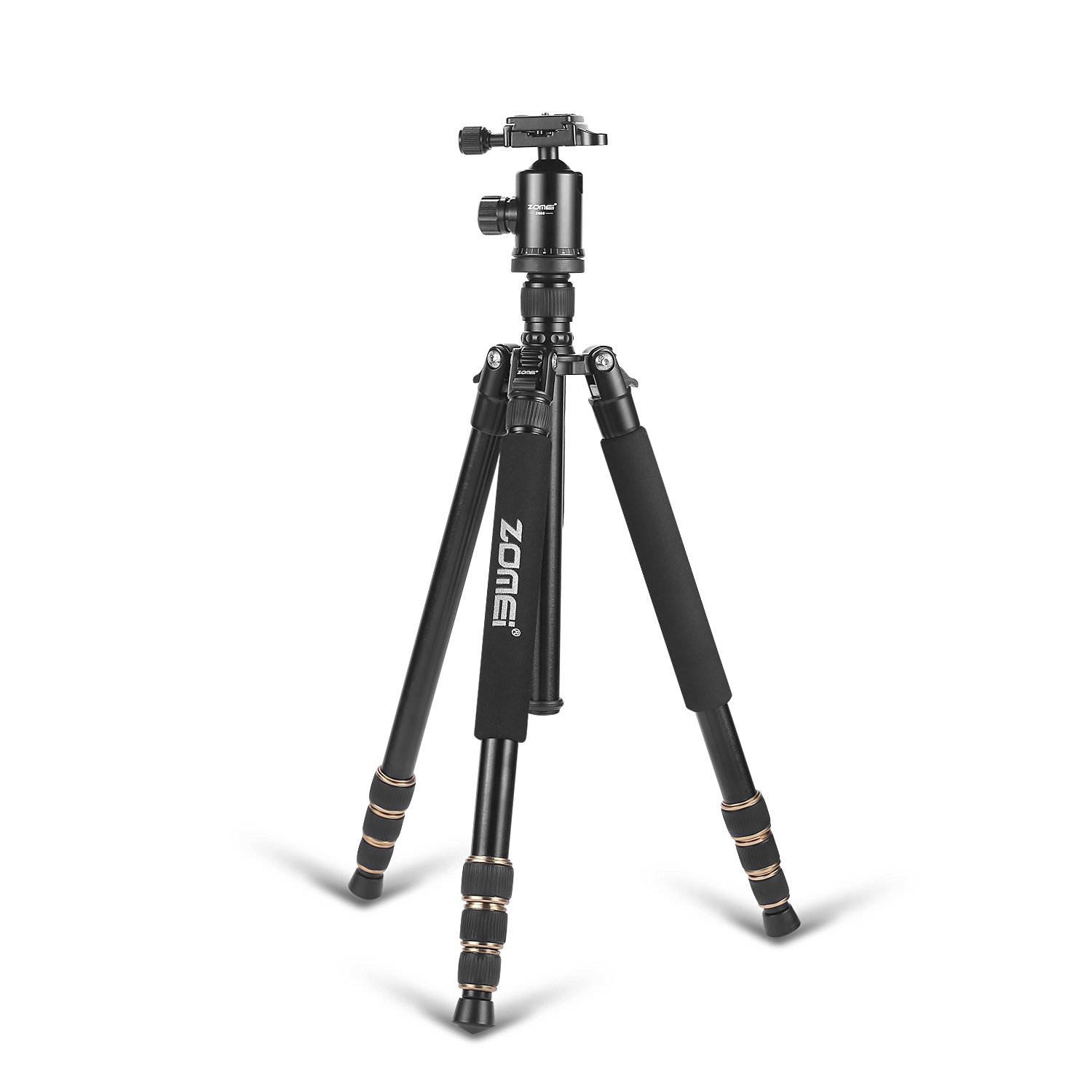 Zomei Z668 Professional dslr Camera Fluid Head Tripod Monopod with Tripod Ball Head Travel Bag Compact Lightweight For Digital Camera and DSLR Canon Nikon Sony Olympus Panasonic etc