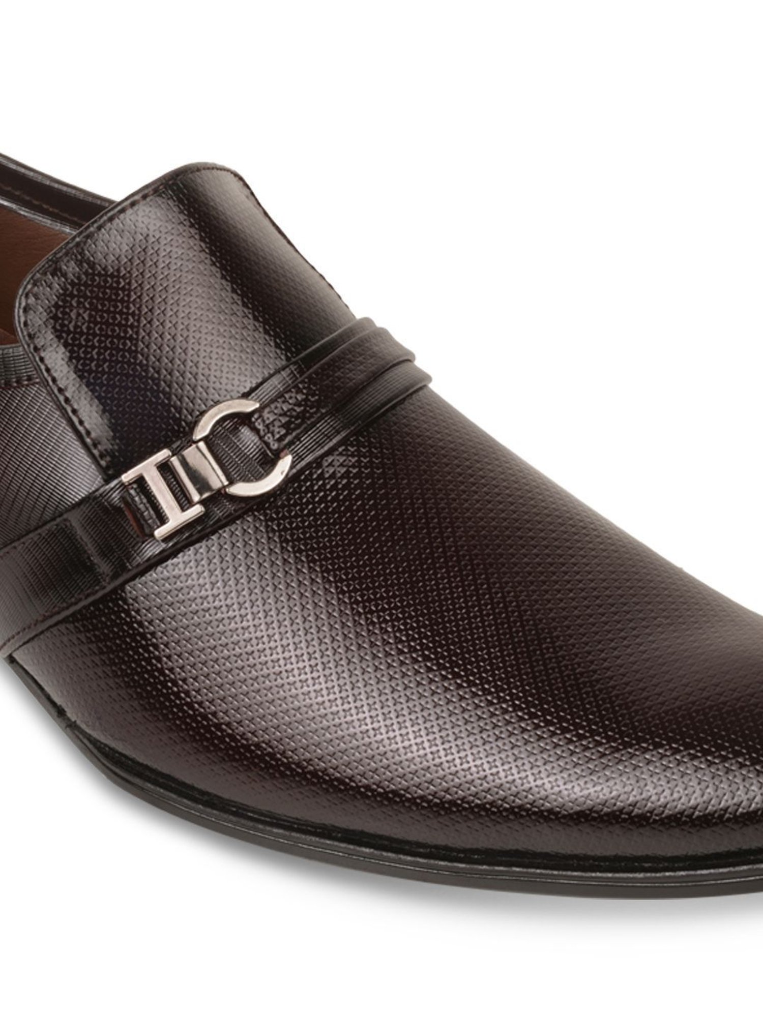 Regal Men's Maroon Formal Slip-Ons