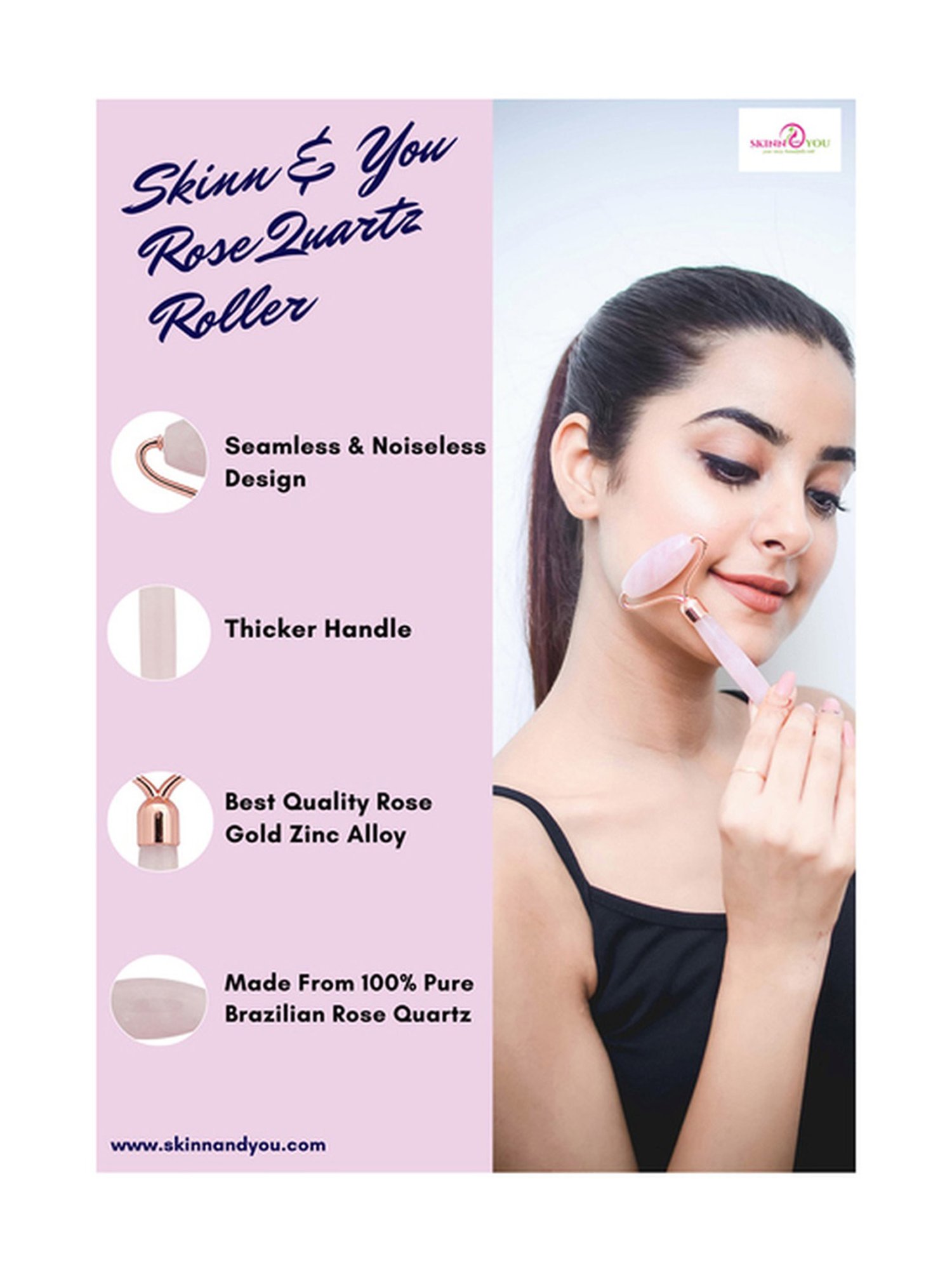 HofB- House of Beauty Quartz Roller - 1 Pc