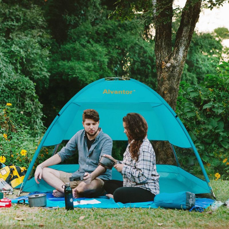 Outdoor Pop-Up Beach Tent - Teal - Alvantor