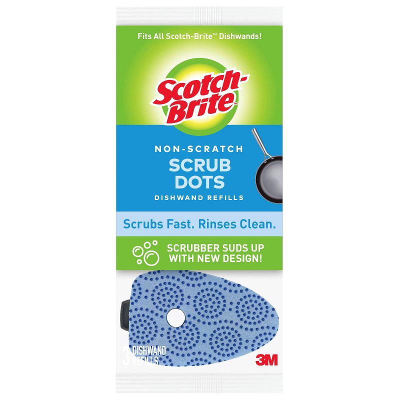 Scotch-Brite Scrub Dots Non-Scratch Dishwand Refill - 3pk