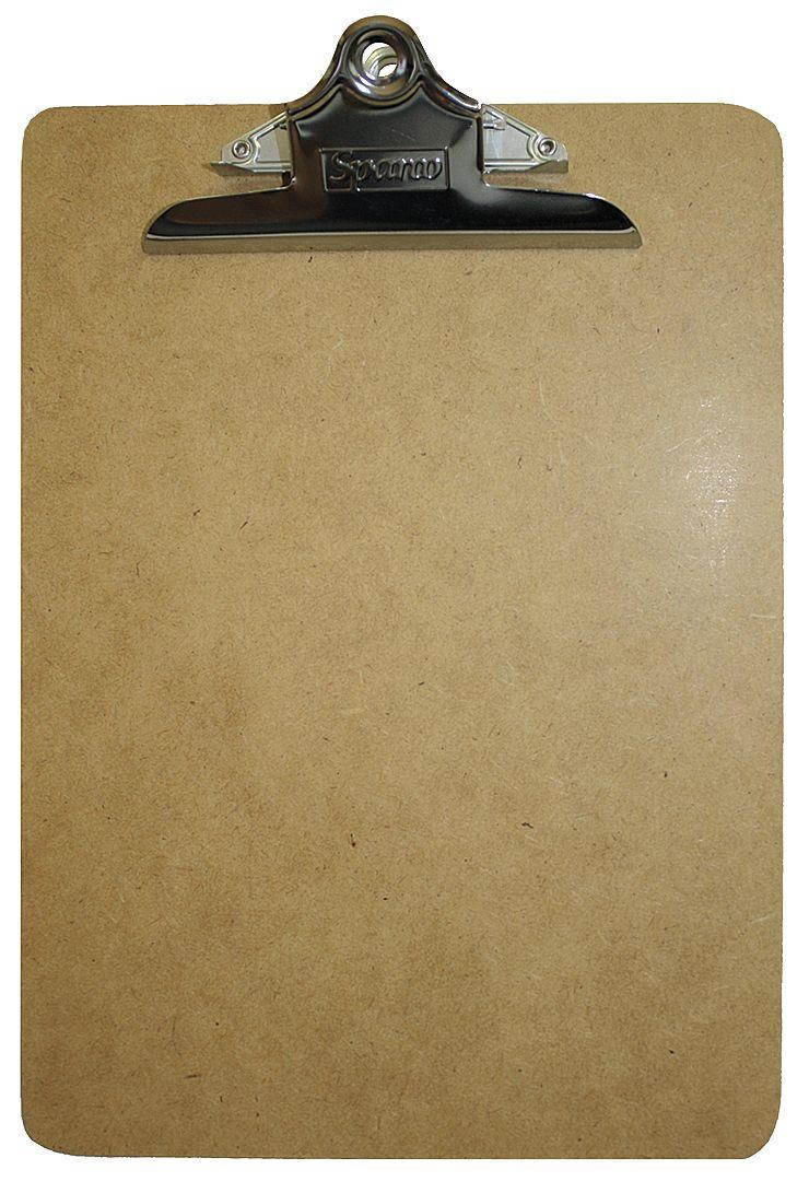 MAGNA VISUAL MCB 8-1/2" x 11" Magnetic Clipboard, Hardboard, Tan