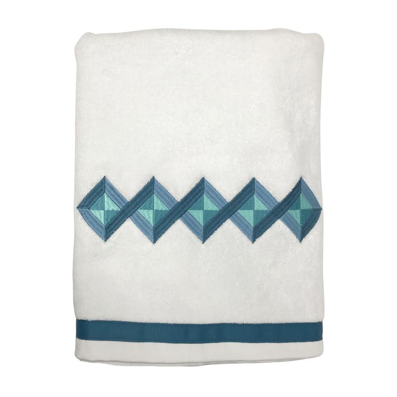 8pc Ria Turkish Cotton Washcloth Set Aqua - Enchante Home