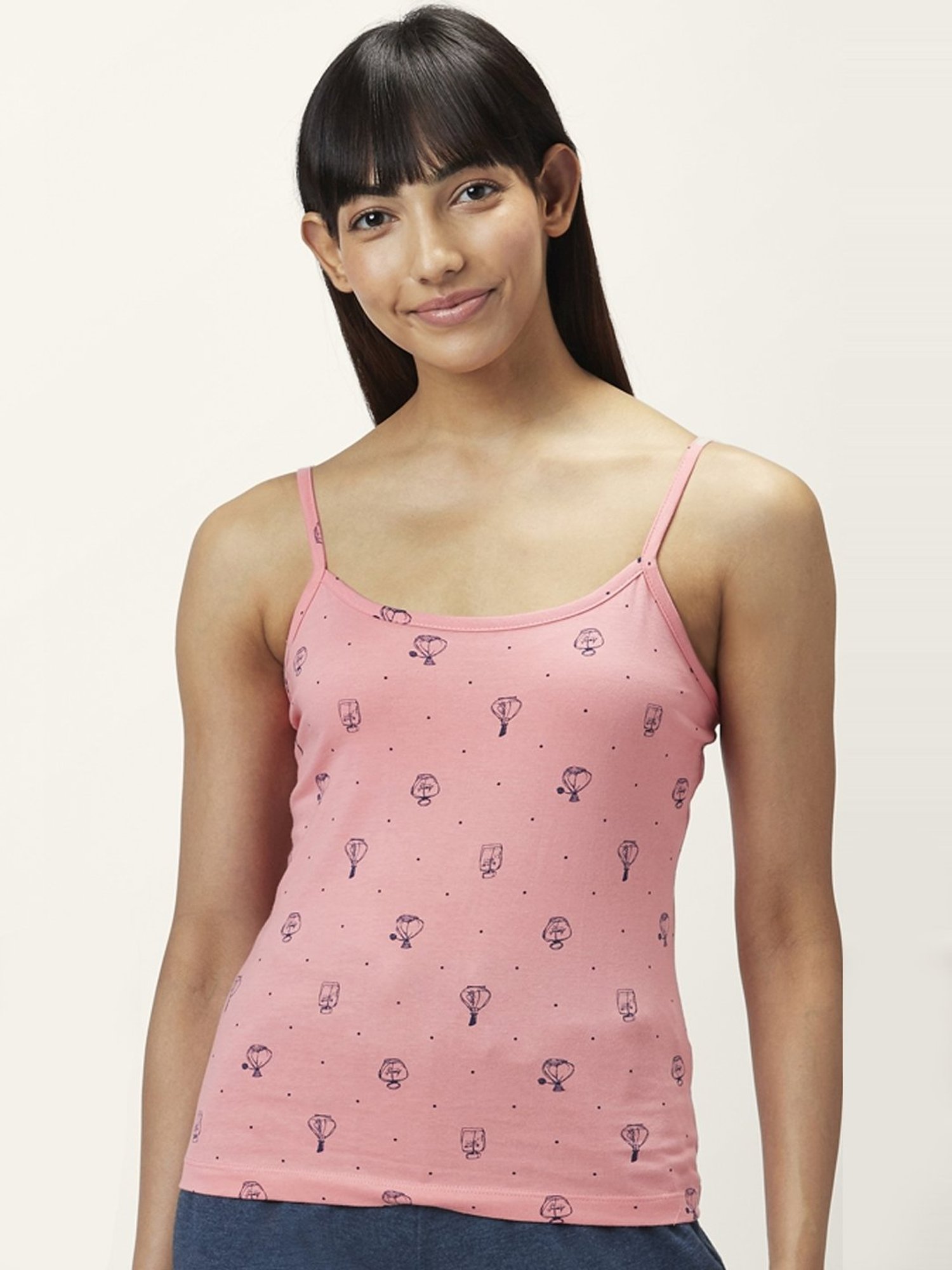 Superstar by Westside White Ribbed Cotton Blend Tank Top