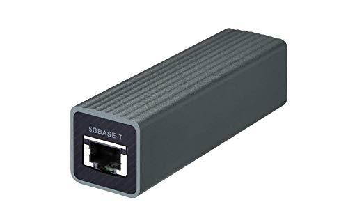 QNAP QNA-UC5G1T USB 3.0 to Single Port RJ45 5 GbE / 2.5 GbE / 1 GbE / 100MB Adapter, Bus Powered, USB type-c, 20CM USB-C to USB-A Cable