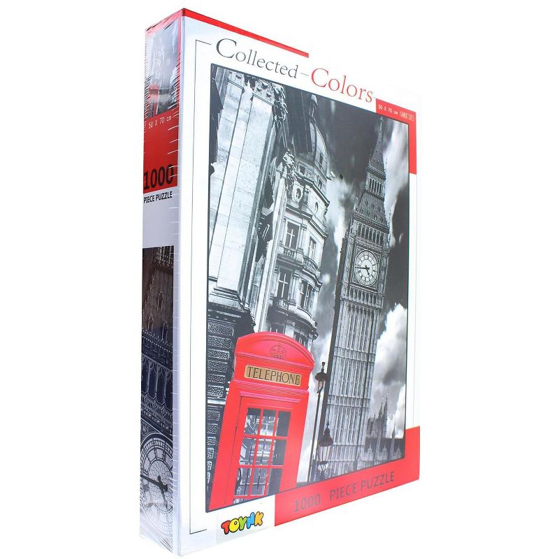Toynk Collected Colors London Call Box 1000 Piece Jigsaw Puzzle