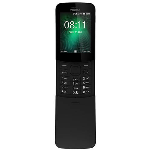 Nokia 8110 4G (2018) Single-SIM 4GB (No CDMA, GSM only) Factory Unlocked 4G/LTE Smartphone - Yellow