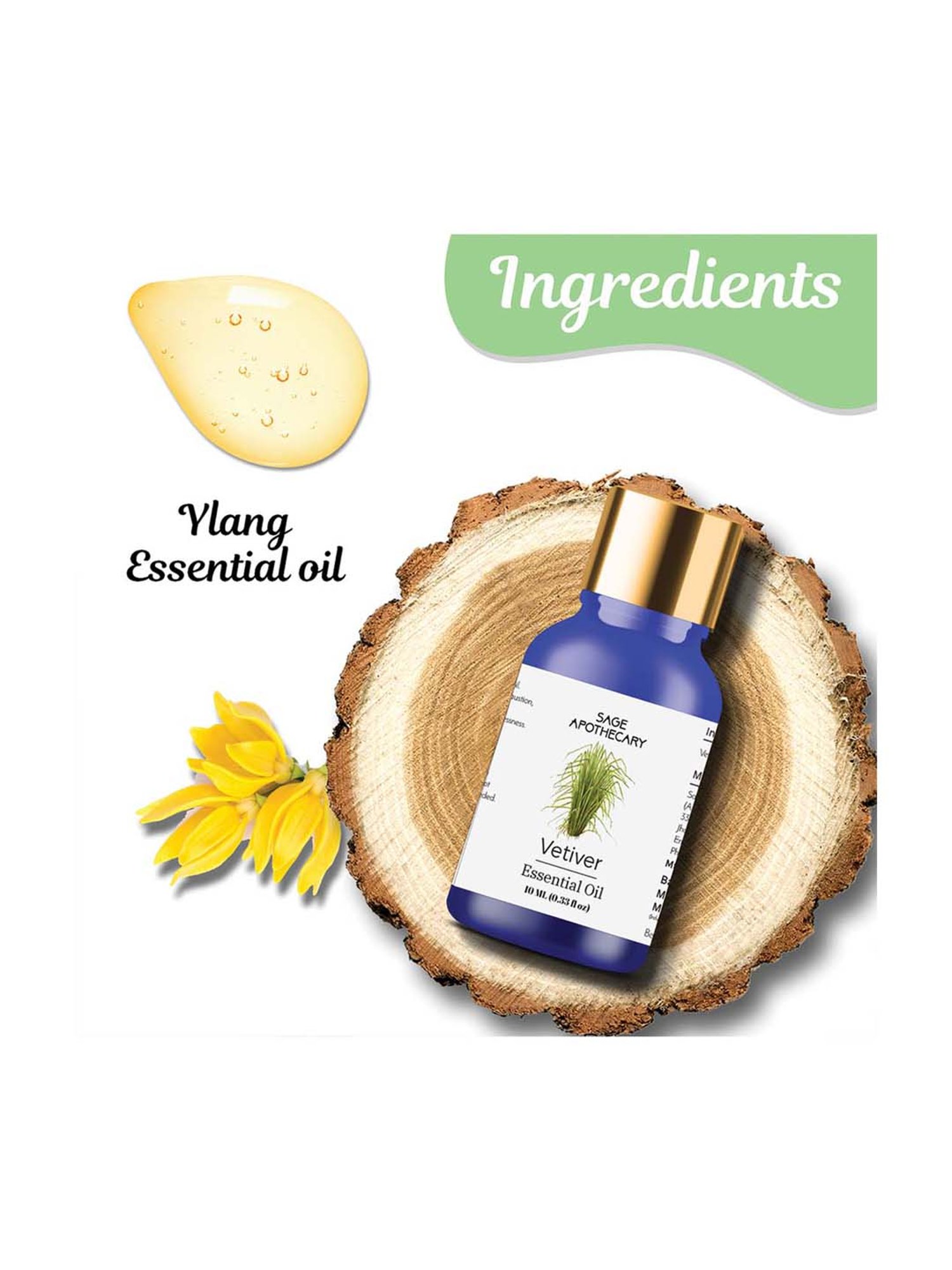 Sage Apothecary Ylang-ylang Essential Oil - 10 ml