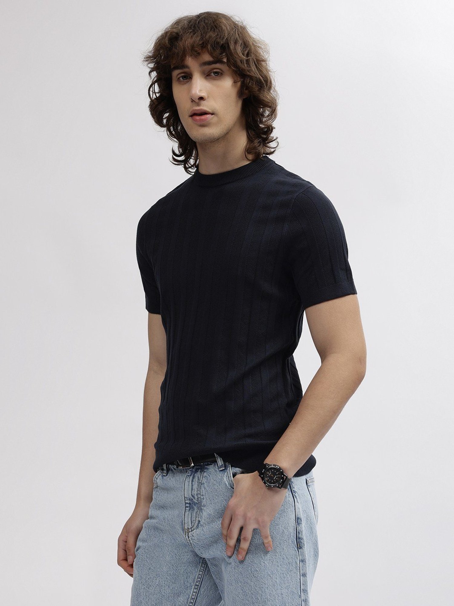 Lindbergh Navy Regular Fit T-Shirt