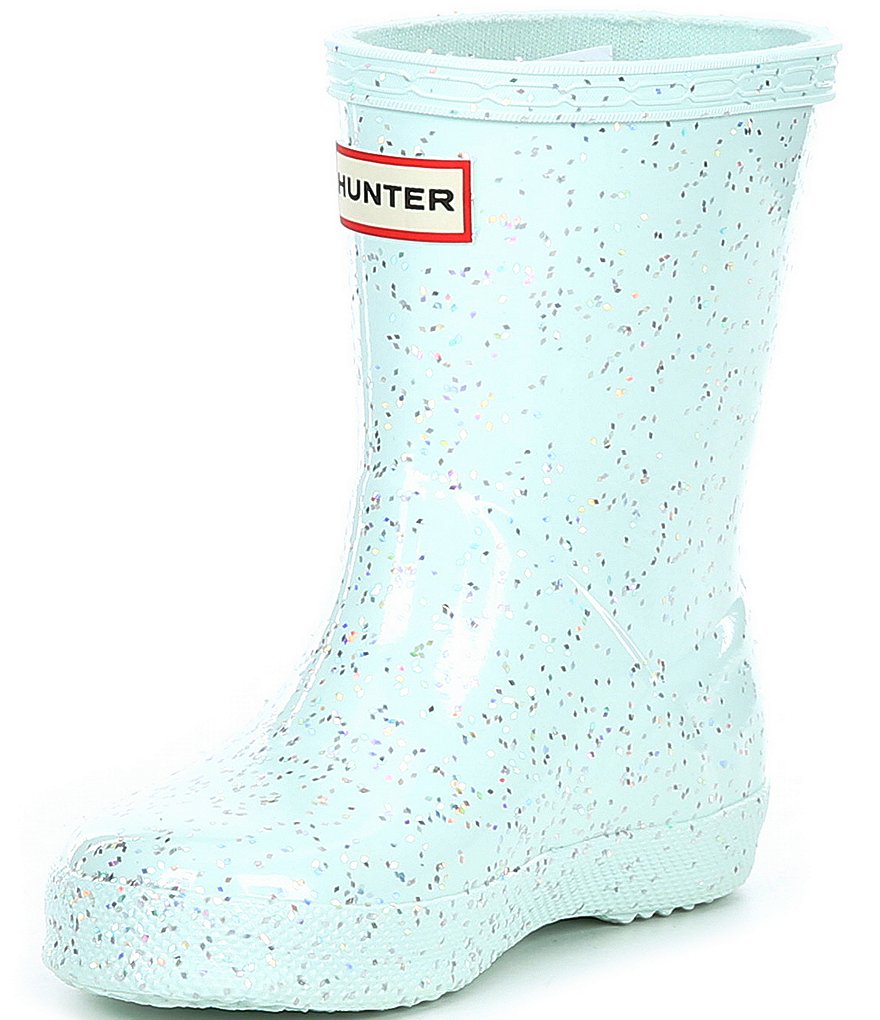 Hunter Girls' First Giant Glitter Waterproof Rainboots (Toddler)