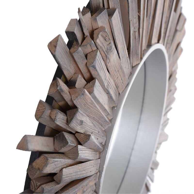 36" Complex Wood Wall Mirror Bark - StyleCraft