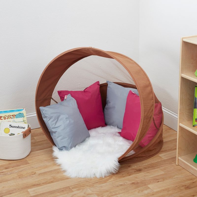 ECR4Kids 17" Indoor/Outdoor Floor Pillow Set, Classroom Pillows, Assorted Colors (6-Piece)