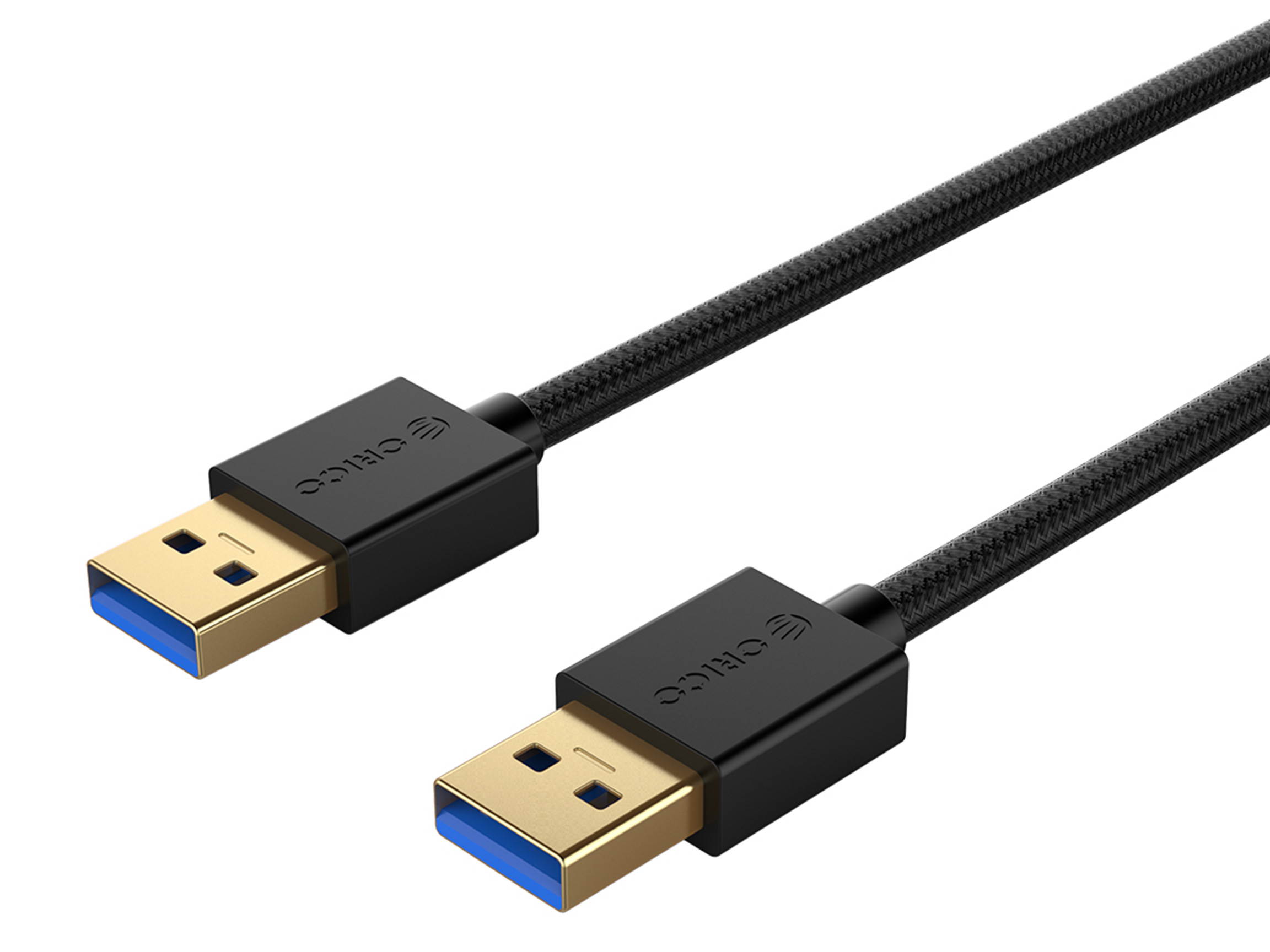 ORICO USB 3.0 A to USB 3.0 A Cable (M/M),3.0 A to USB 3.0 A , Super speed Transmission Charging  Cable 1.64ft to 6.6ft Gold-plate Interface for 2.5/3.5 in HDD SSD M.2 SSD and HDD Enclosures