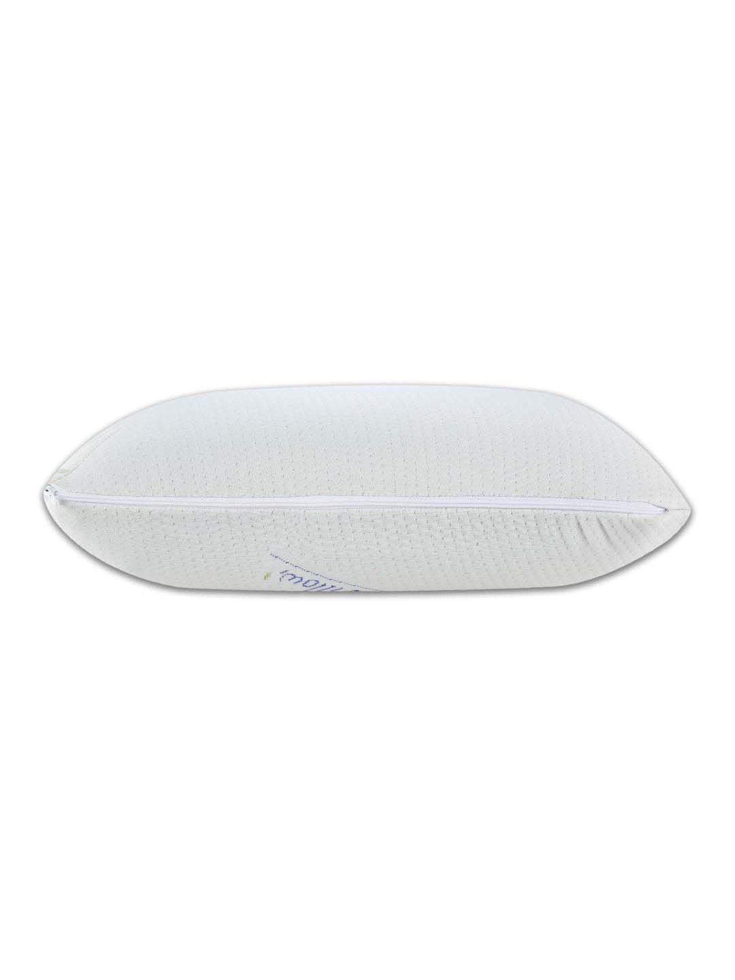 The White Willow White Stitched Memory Foam Pillow with Cover - Set of 1