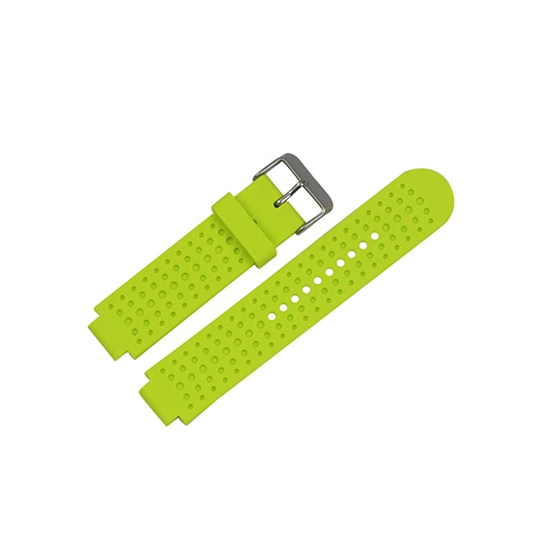 Band Compatible with Garmin Forerunner 25 GPS Running Watch Wristband Fitness Tracker for Smarwatch(Mans Strap) (Lime)