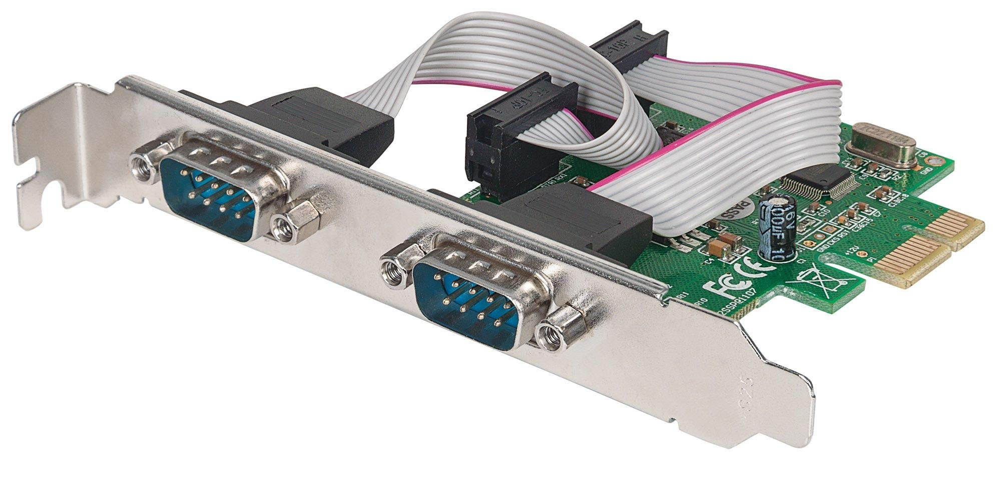 MANHATTAN SERIAL PCI EXPRESS CARD QUICKLY AND EASILY ADDS TWO DB9 PORTS TO PCI E