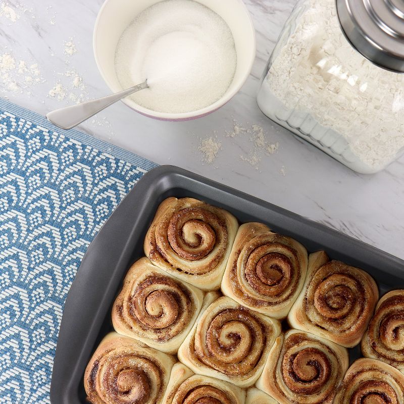 T-fal Simply Cook Nonstick Cookware, Roaster with Rack, 15", Gray