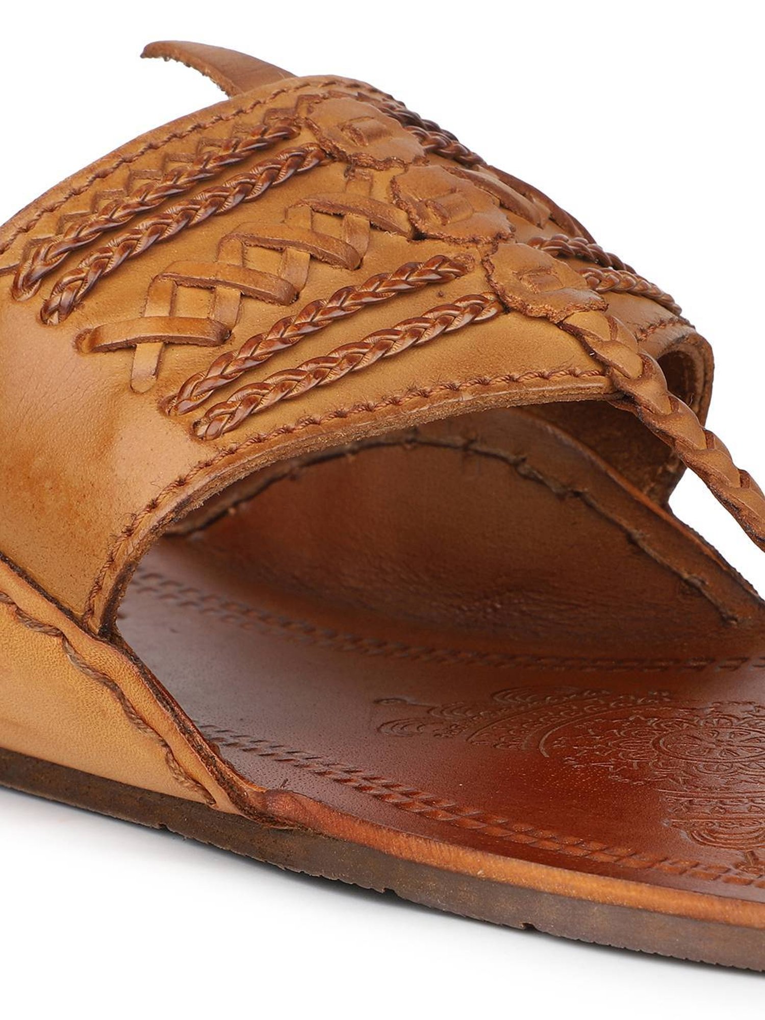 Privo by Inc.5 Men's Tan Kolhapuri Sandals