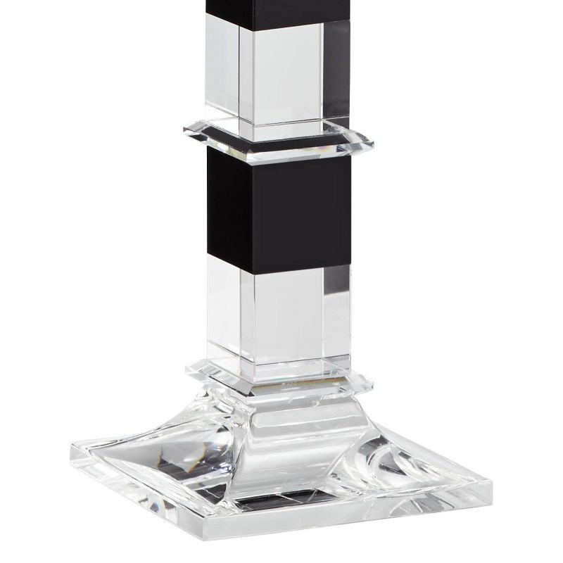 Dahlia Studios Crystal Black Taper Candle Holder