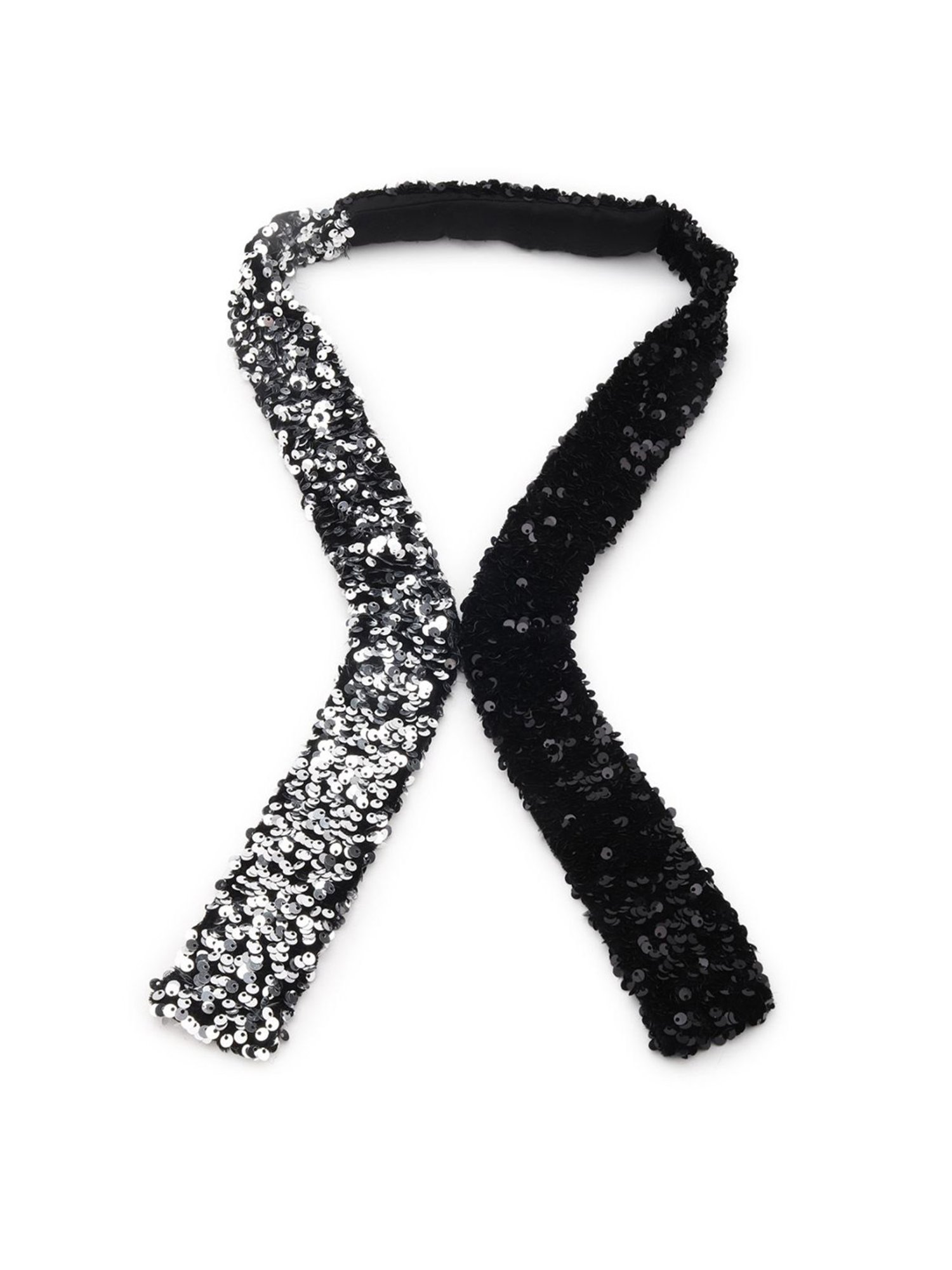 Odette Black Fabric Embellished Collar