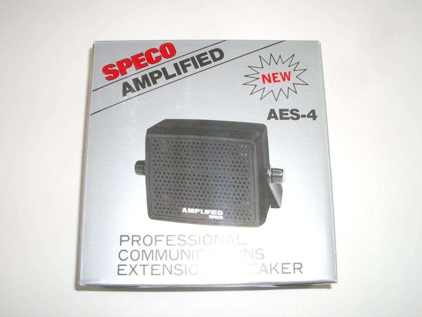 SPECO TECHNOLOGIES AES4 Extension Speaker,1.6 lb.,Black,82dB