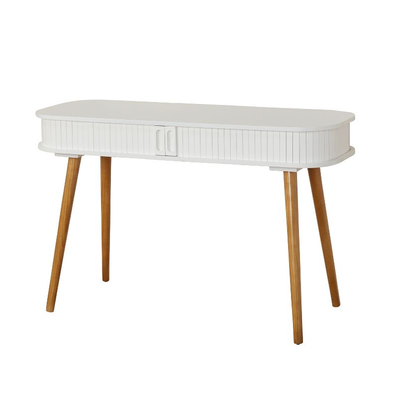Edie Desk - White/Walnut - Buylateral