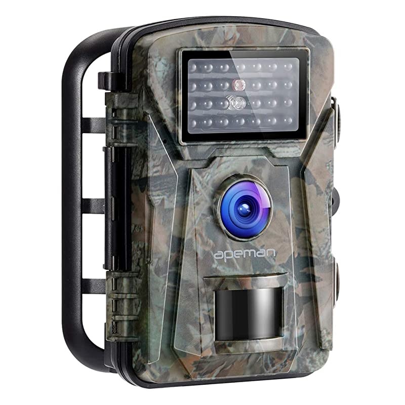 Trail Camera 16MP 1080P NoGlow Infrared Night Vision Hunting Camera for Wildlife Monitoring Garden Home Security Surveillance