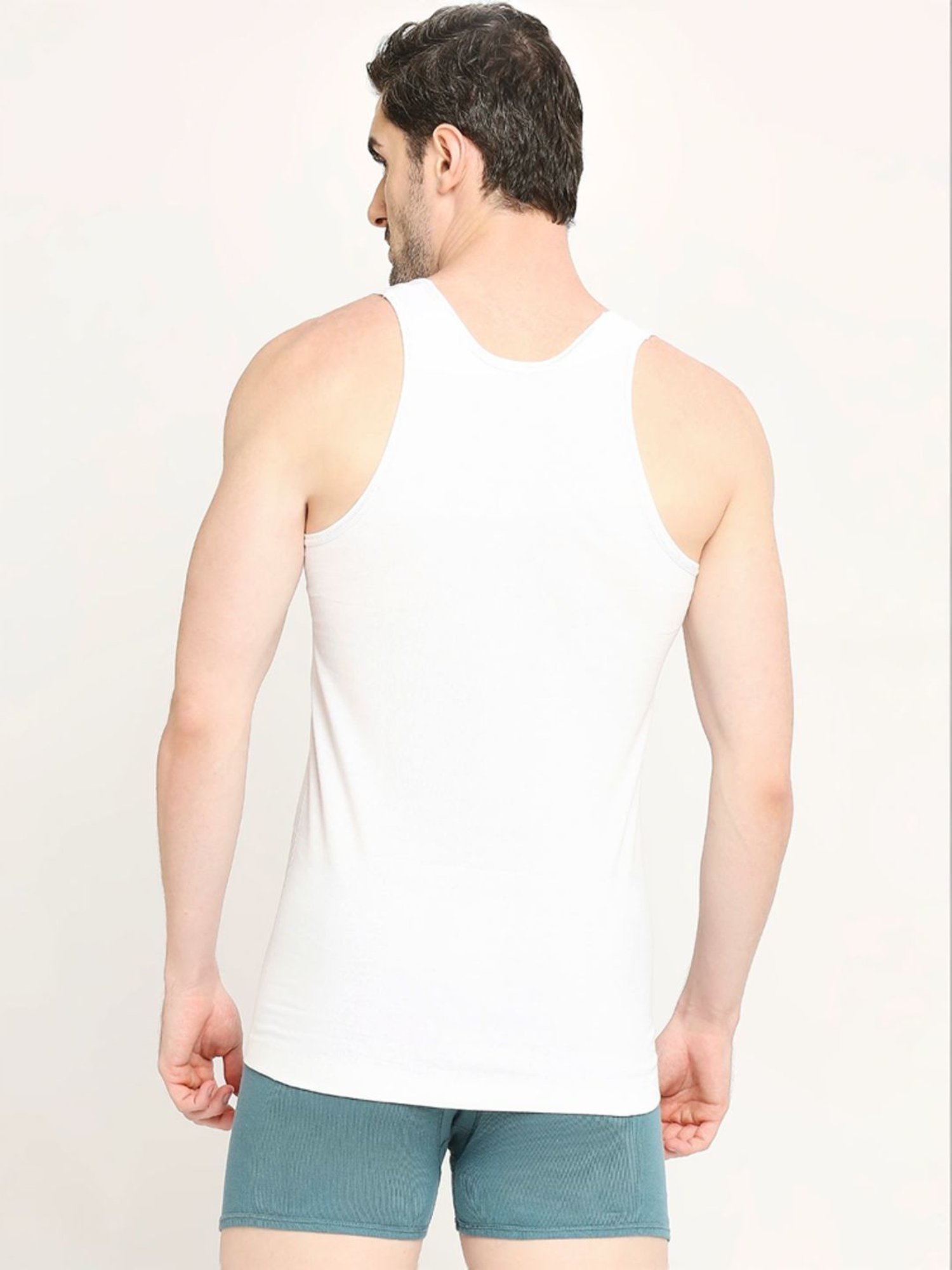 Vip White Regular Fit Vest