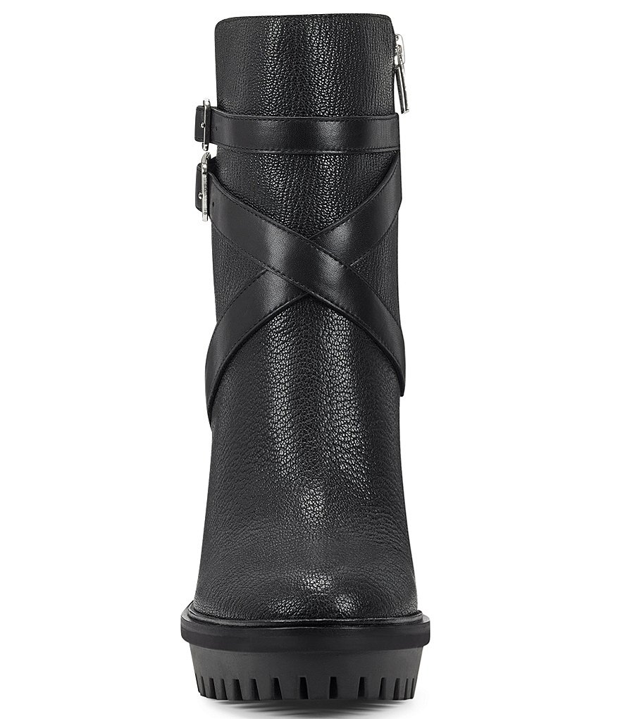 Vince Camuto Elisen Leather Platform Lug Sole Booties