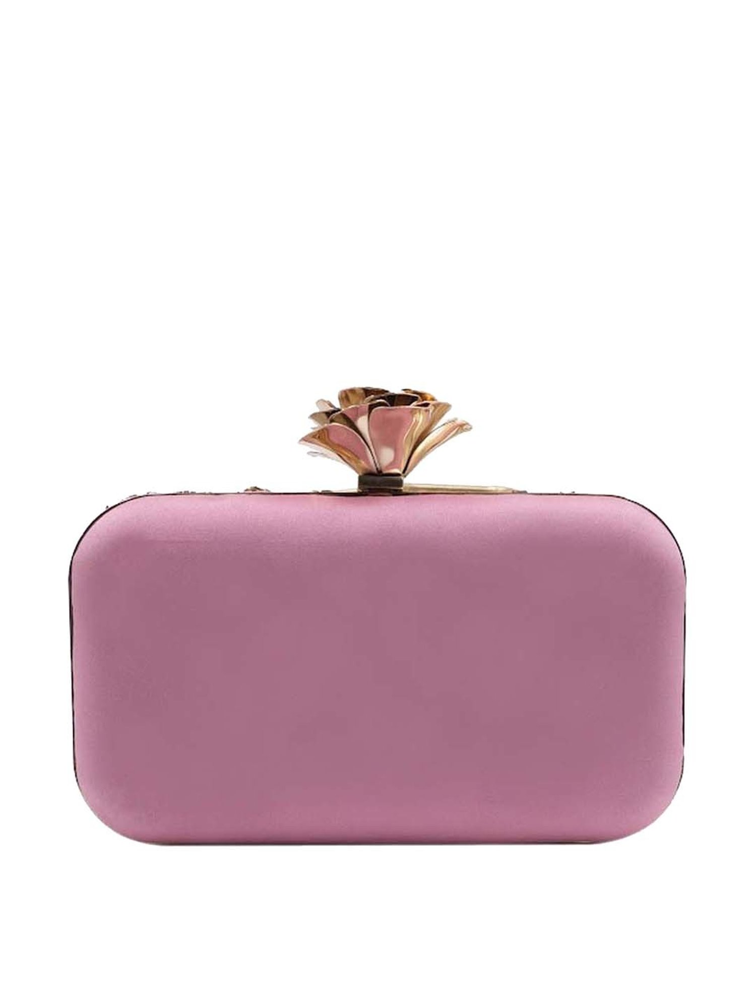 Sugarcrush Pink Embroidered Clutch