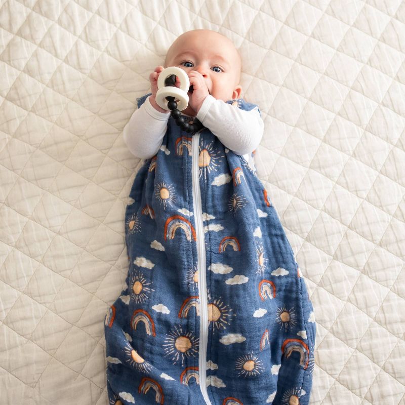 Bebe au Lait Muslin Bedtime Swaddle Wrap - 6-12 Months Hello Sunshine
