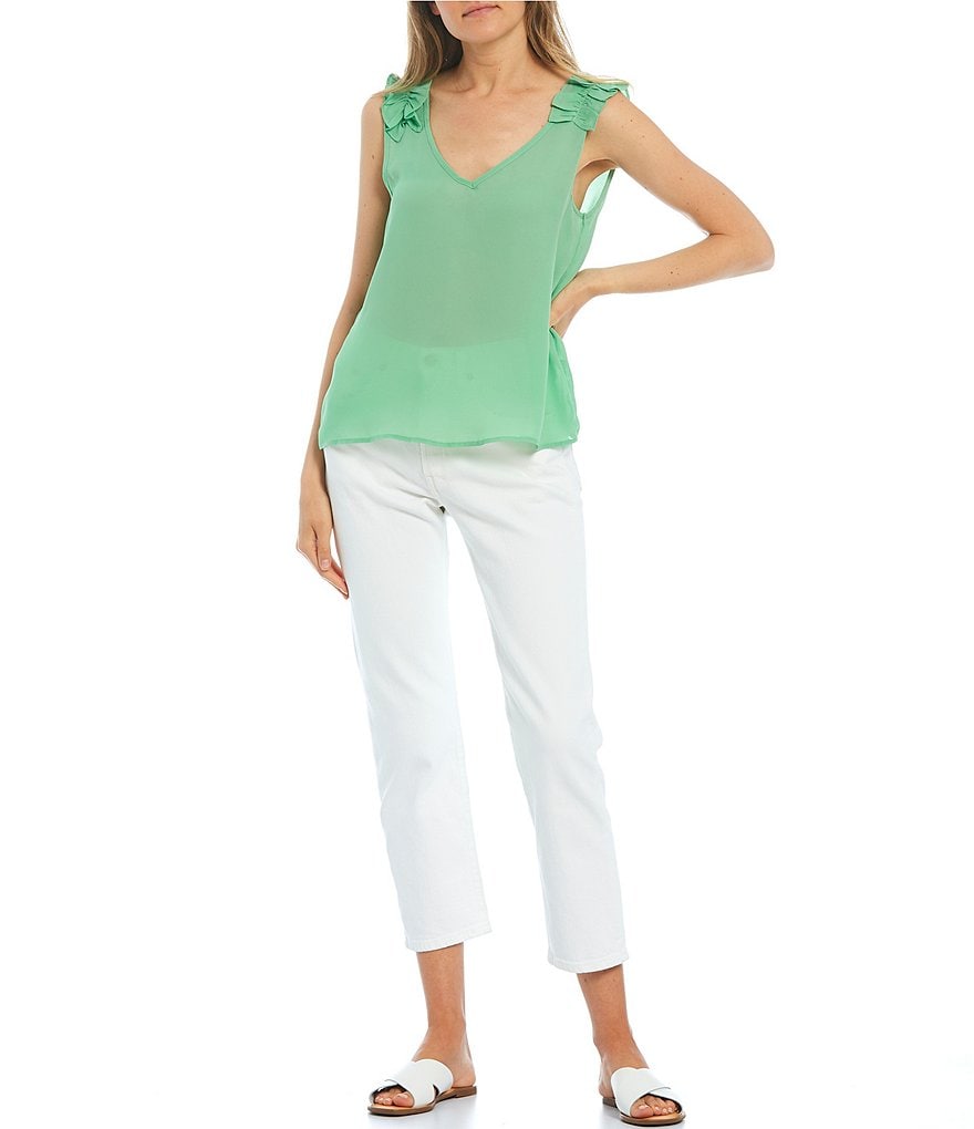 Lily Star Ruffled Strap Tank Top