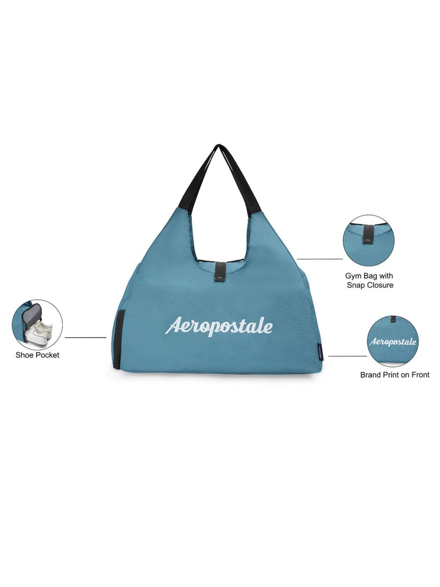 Aeropostale Mayfield Teal Duffle Bag