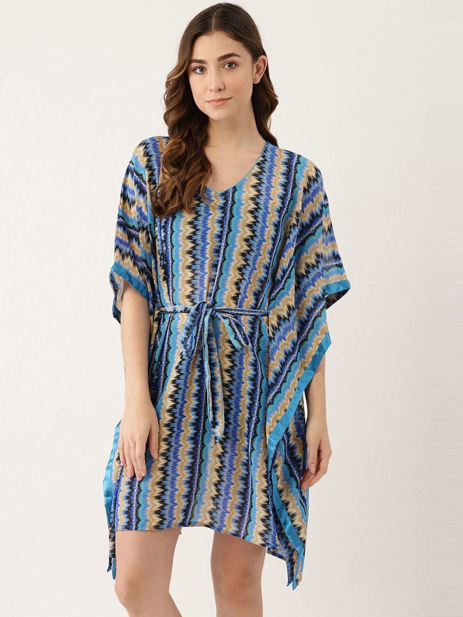 Ms.Lingies Blue Printed Kaftan