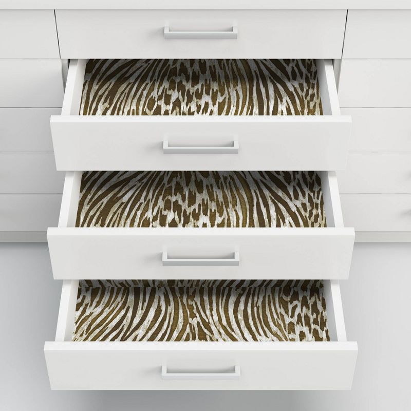 NuWallpaper Fierce Peel & Stick Wallpaper Brown/Gold