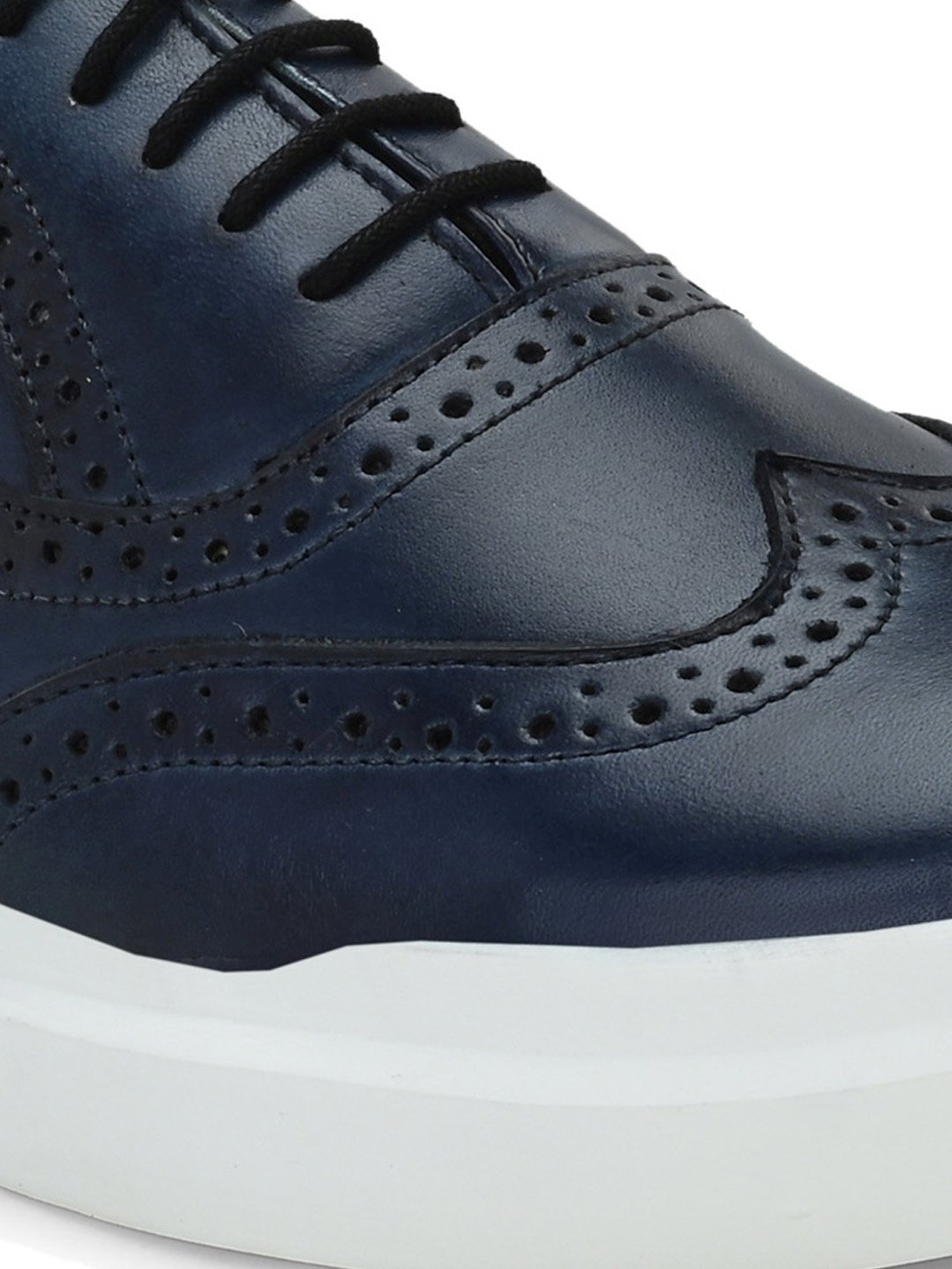 Clog London Men's Blue Brogue Shoes